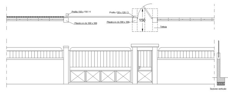 Cad Drawings Details Of Entrance Gate Plan And Elevat - vrogue.co