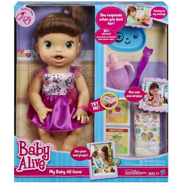 Baby Alive My Baby All Gone Doll, Brunette | Baby alive doll clothes ...