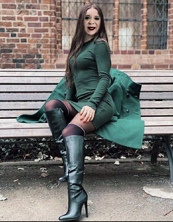 High Heel Boots Outfit, Black Boots Outfit, Thigh High Boots Heels ...