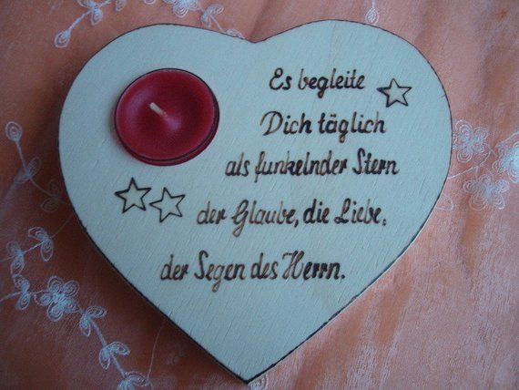 Heart With Saying As A Gift For Communion Spruche Zur Kommunion Spruche Erstkommunion Geschenke Zur Kommunion