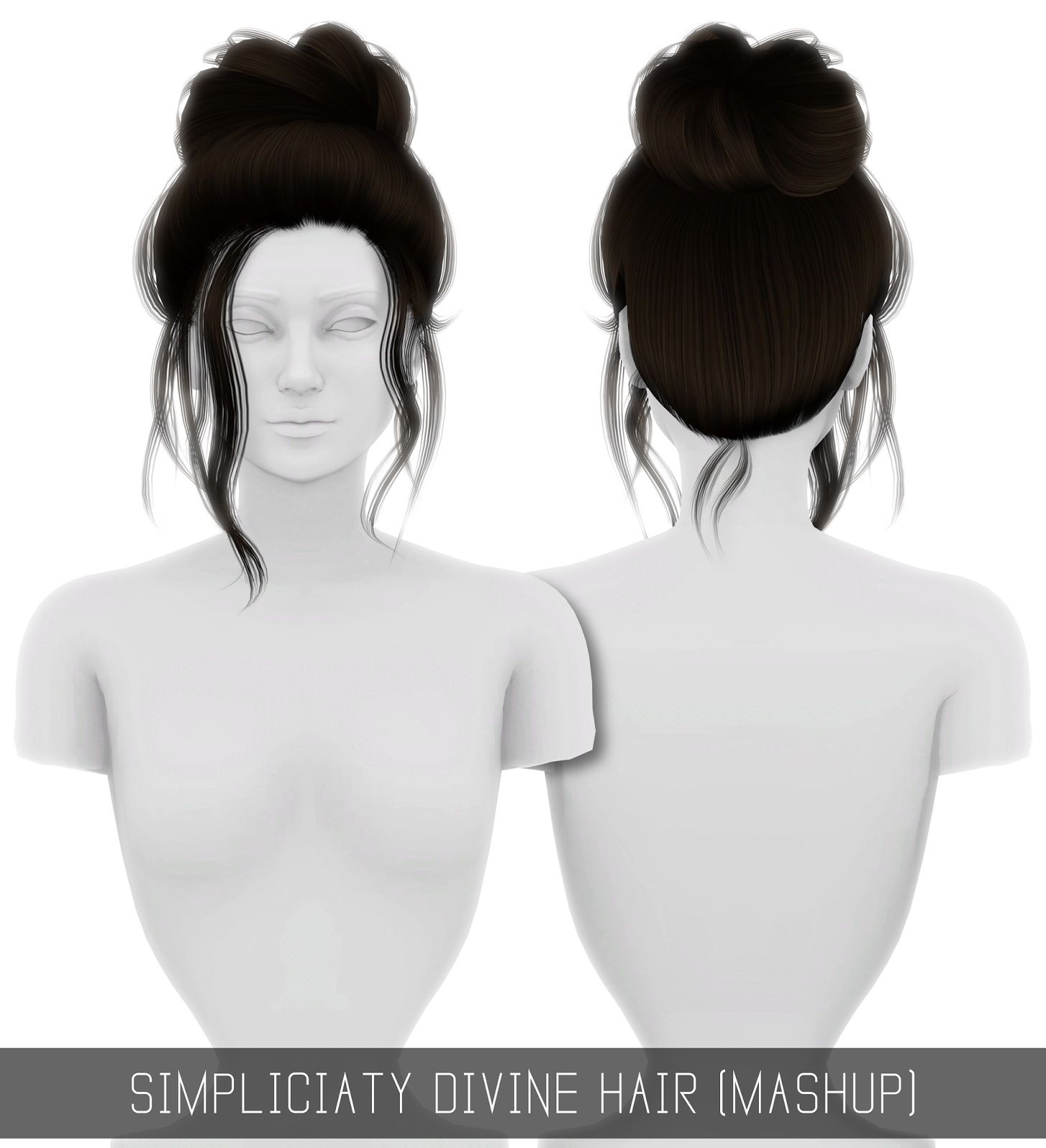 Simpliciaty: Divine hair retextured - Sims 4 Hairs - http://sims4hairs ...