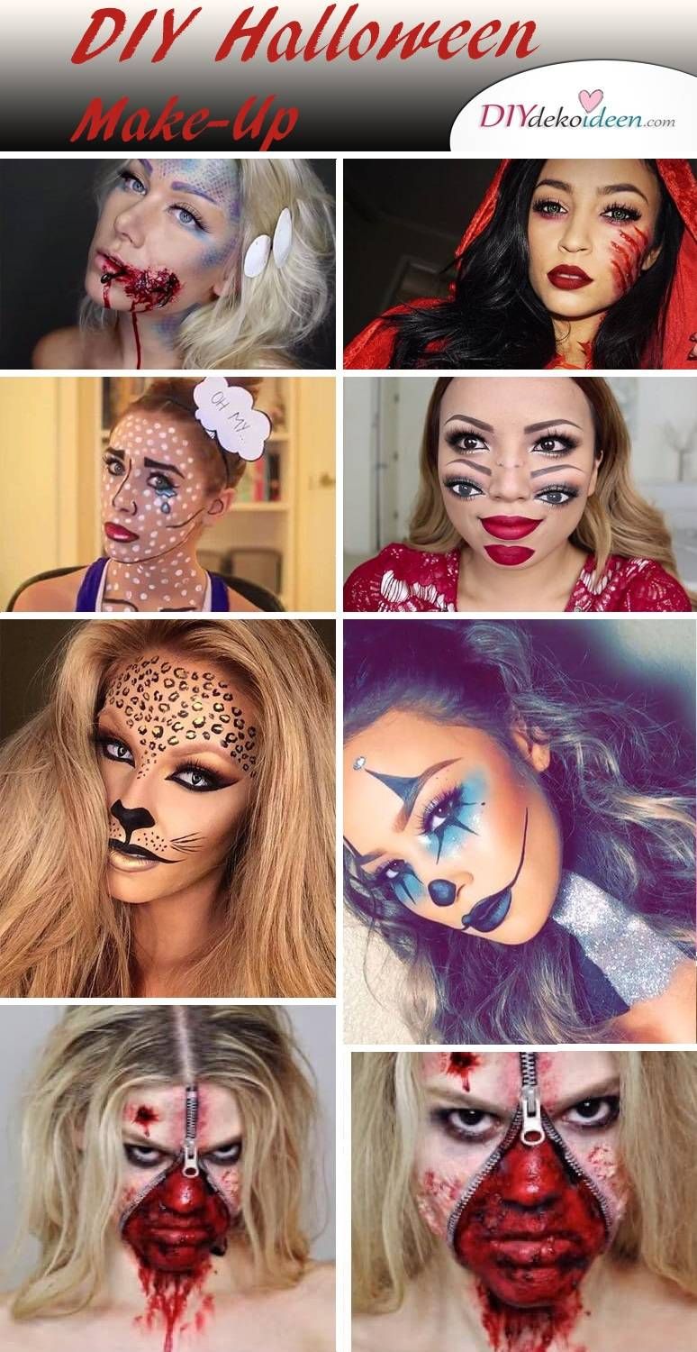 Das sind die besten DIY Halloween MakeUp Ideen! Halloween make up