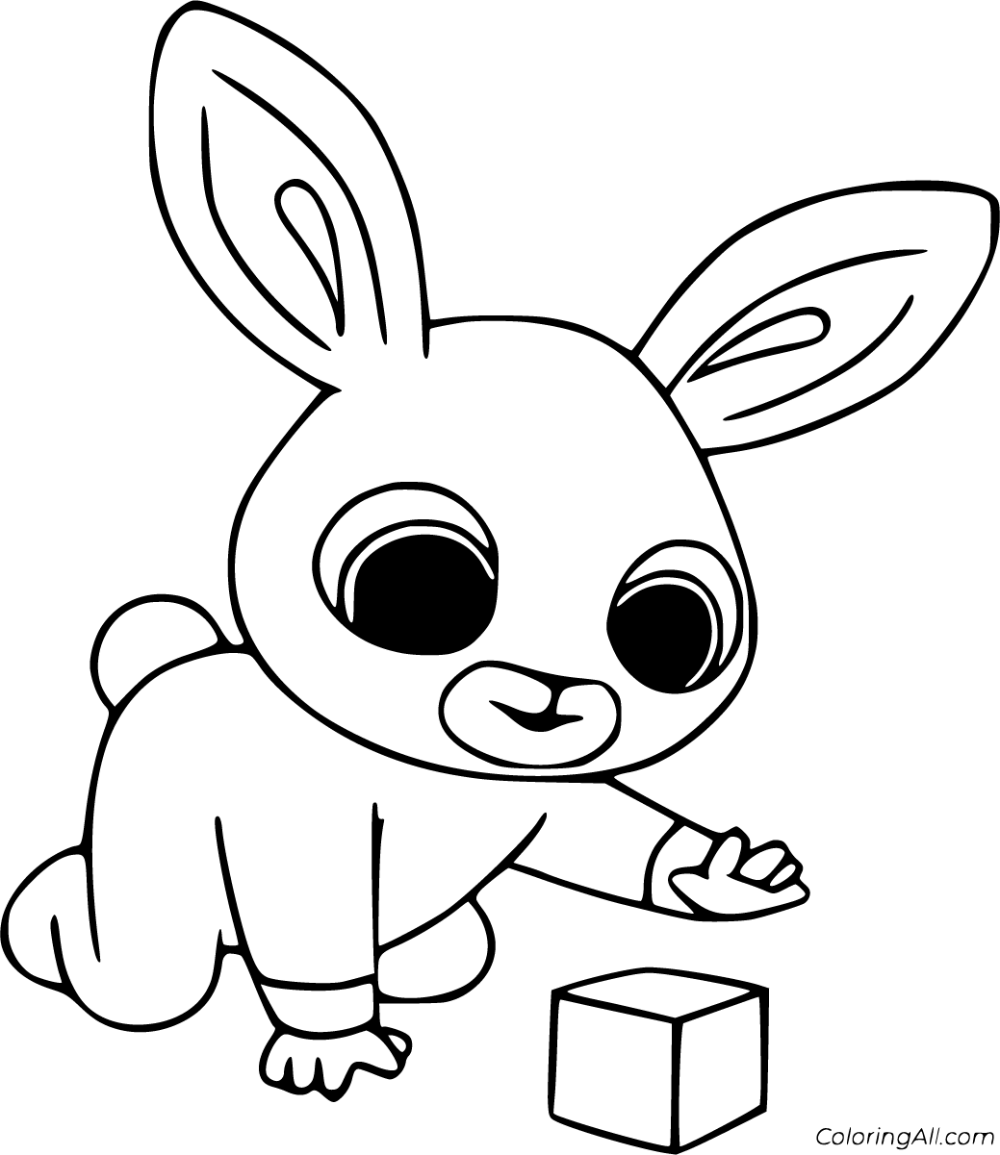 23 free printable Bing Bunny coloring pages in vector format, easy to ...