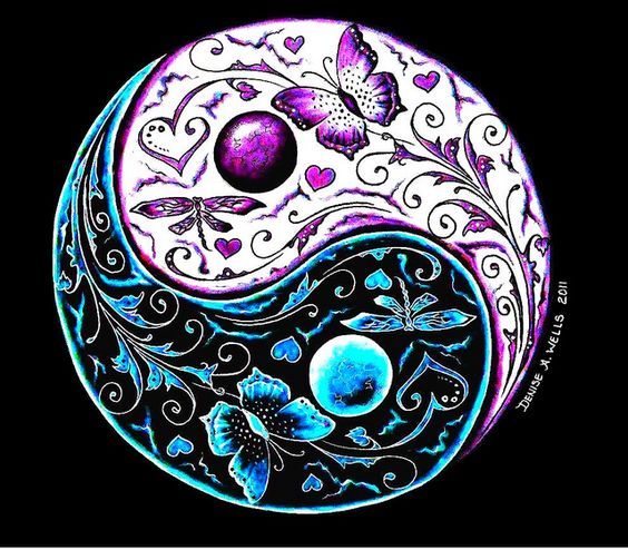 Yin Yang Tattoo Design by Denise A. Wells by ♥Denise A. Wells♥, via ...