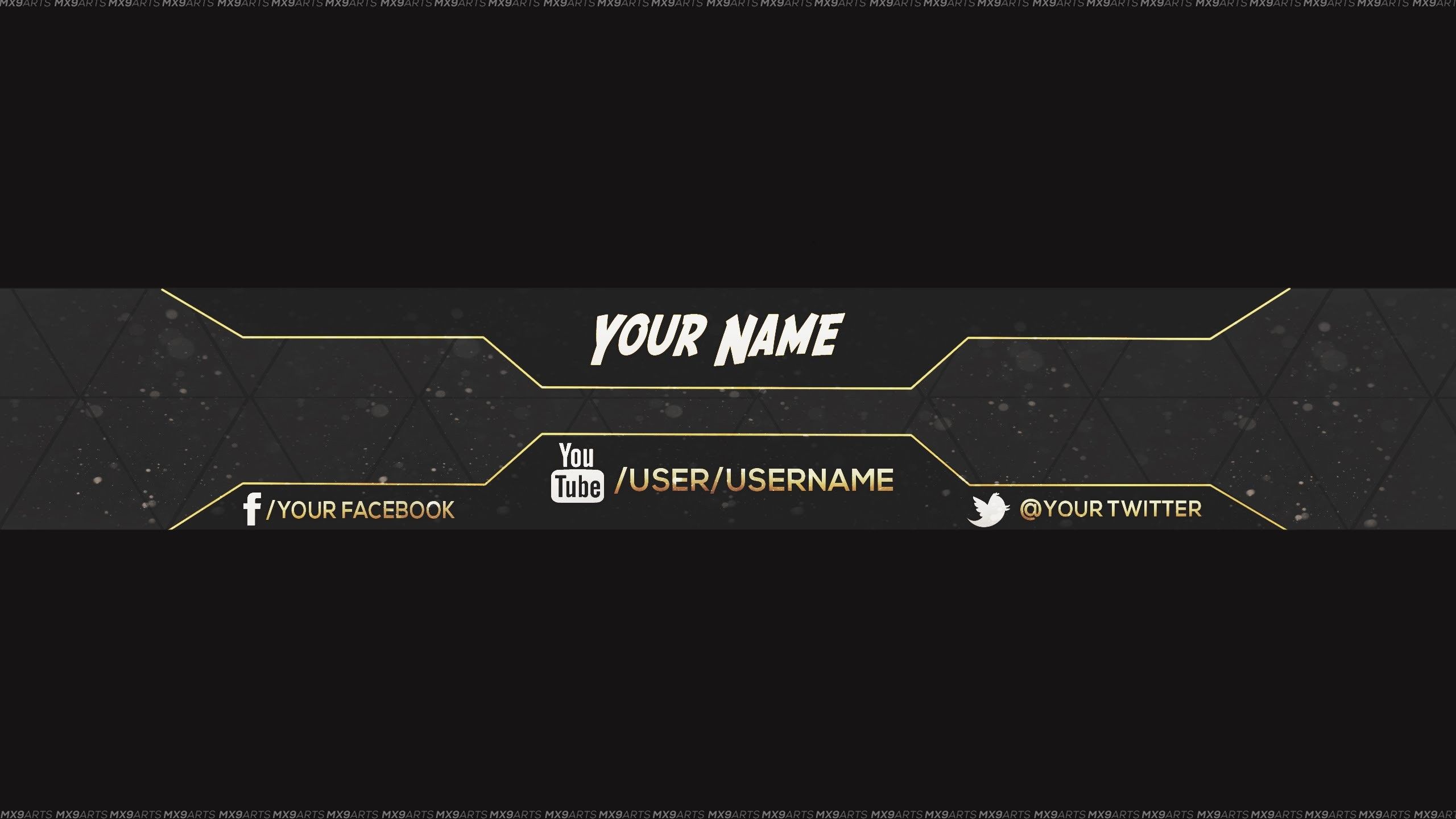 Youtube Banner Template 2560X1440, According To The Guidelines, They ...