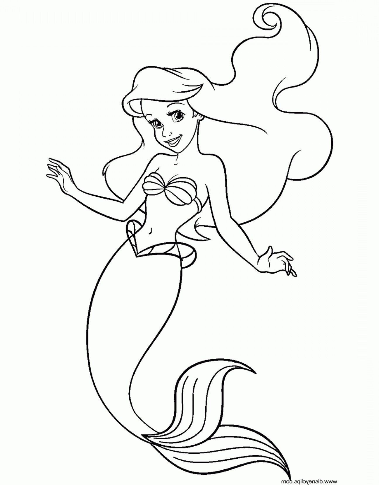 Mermaid Baby Ariel Coloring Pages Coloring Pages