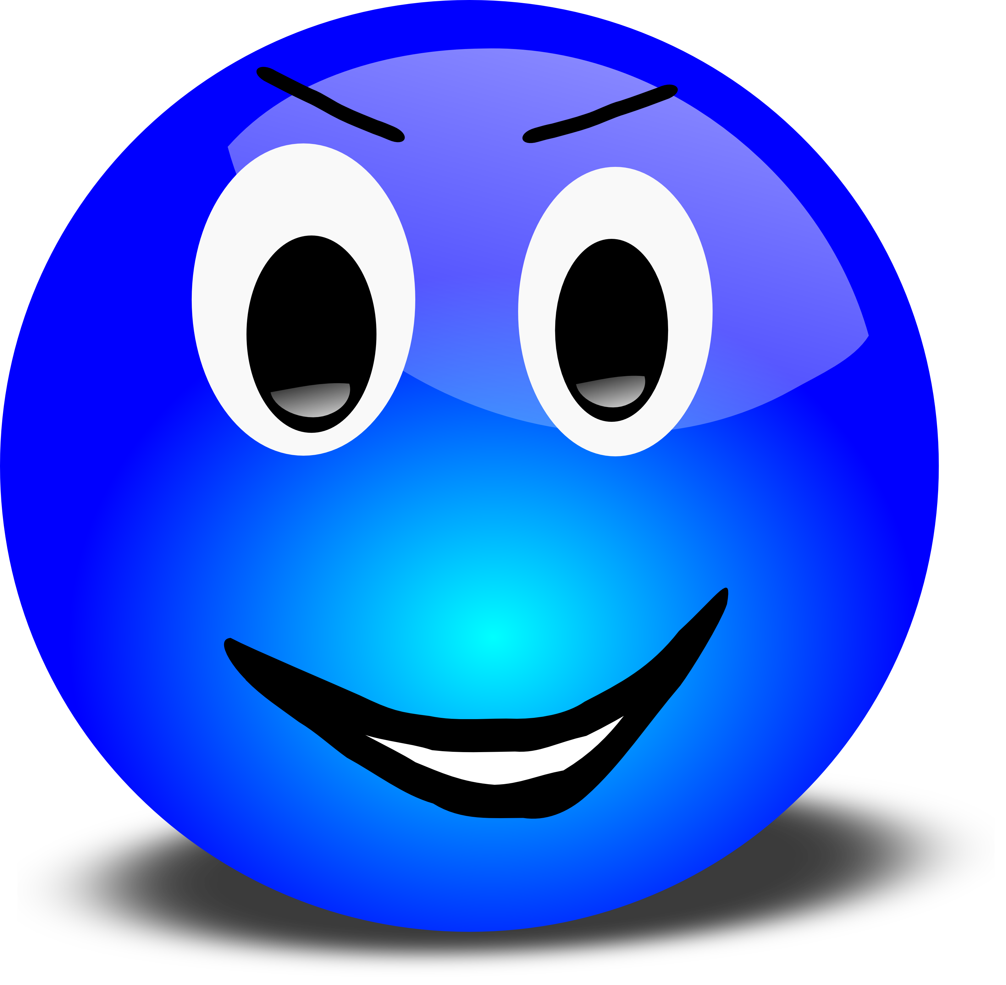 Ca Ballon Bleu En Colere Smiley Emoticone Clipart Cartoon Images Images