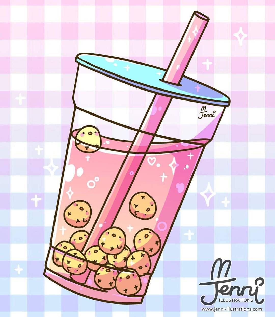 How To Draw Bubble Tea Cute