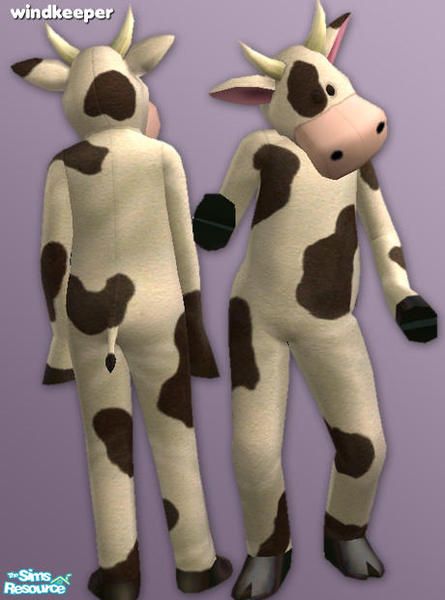 Sims 4 CC Cow Outfit