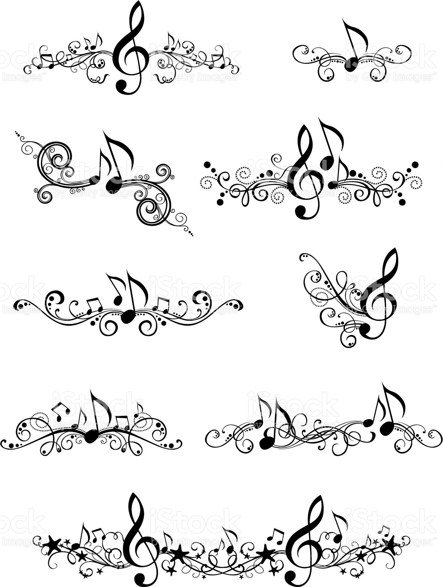 Musik-design Lizenzfreies vektor illustration Music Tattoo Designs ...