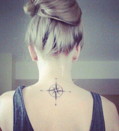 Compass Neck Tattoo Compass Tattoo Meaning, Compass Tattoo Design ...