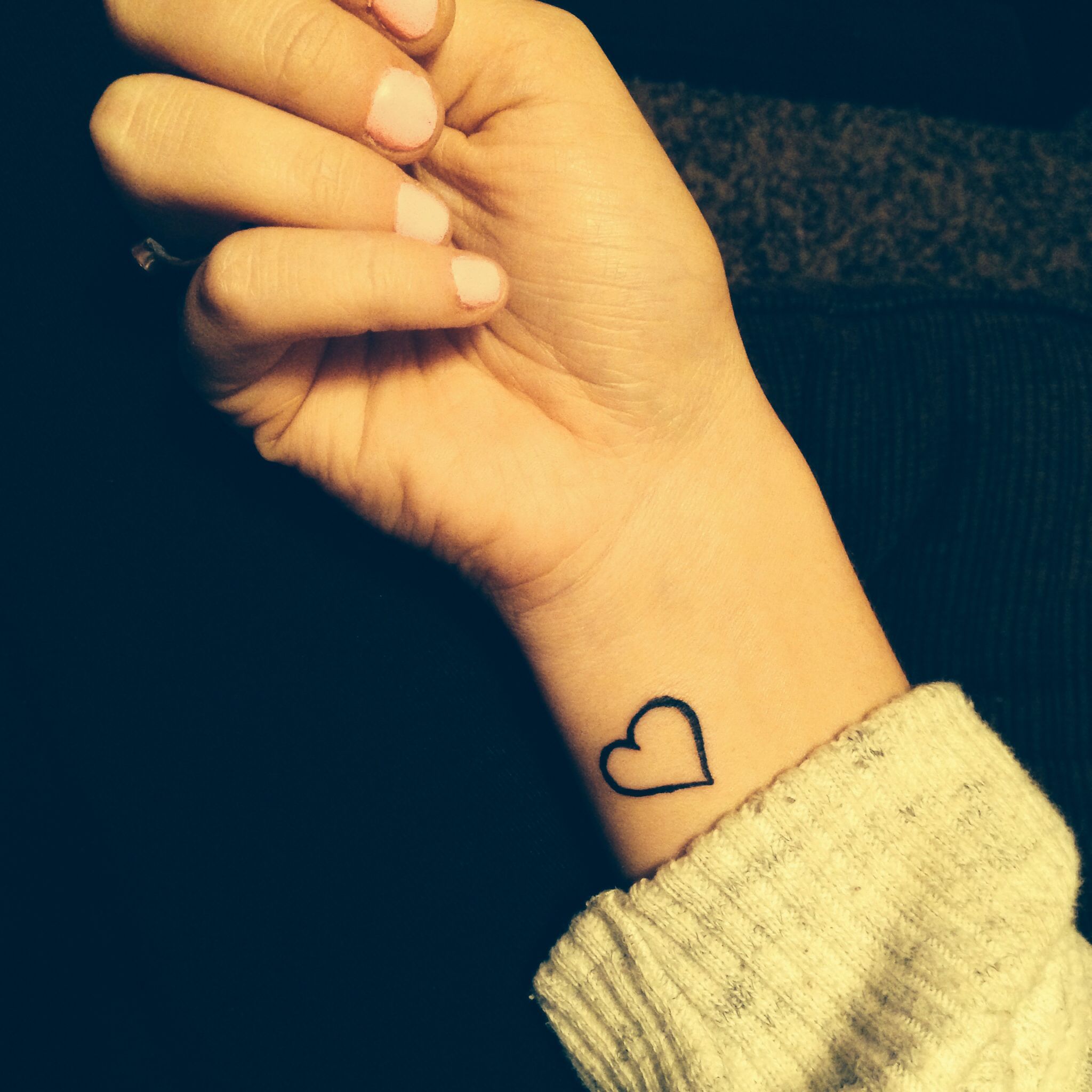 Simple heart tattoo | Heart tattoo images, Tattoos, Simple heart tattoos