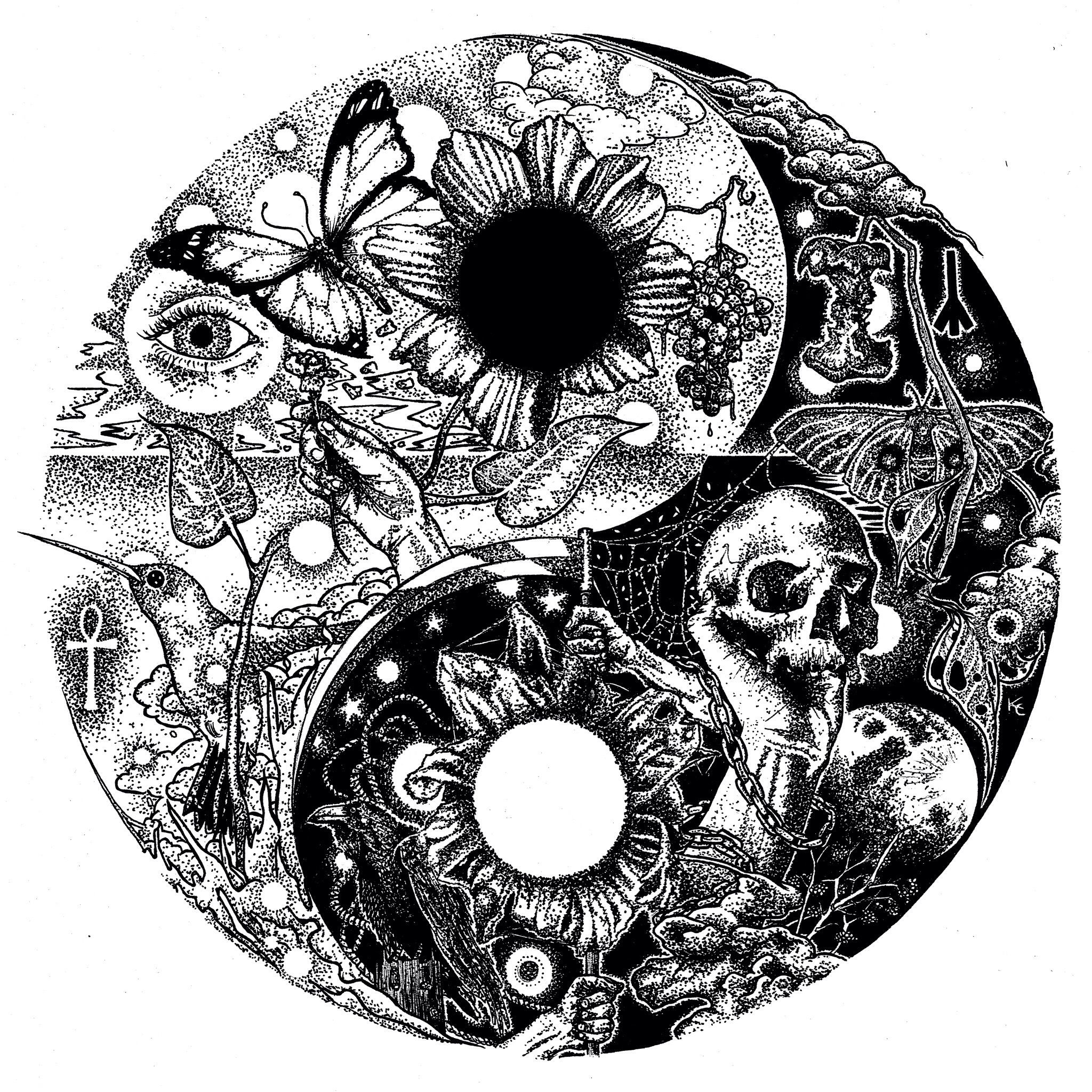 Cool Yin And Yang Drawings