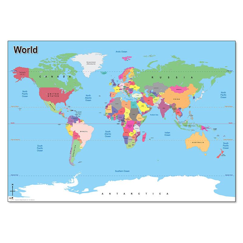 Simple World Map - Our best selling resource! Atlantic Pacific, Pacific ...