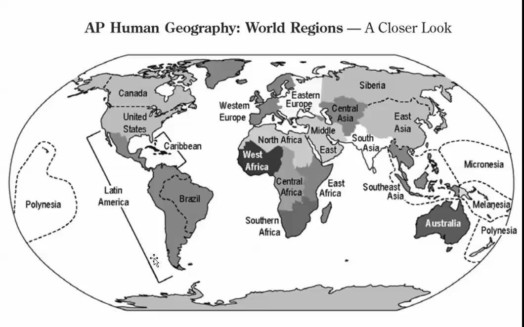 Ap World History World Regions Pin on school