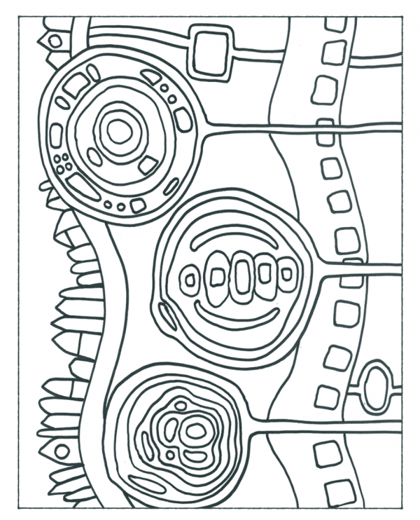 Hundertwasser Coloring Page Sketch Coloring Page Friedensreich ...