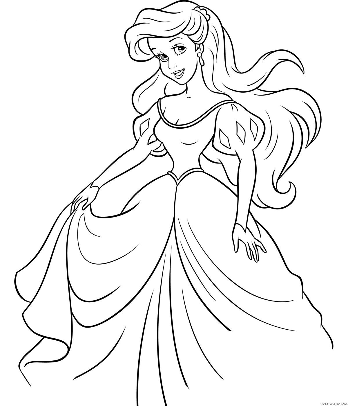 Printable Coloring Pages Ariel