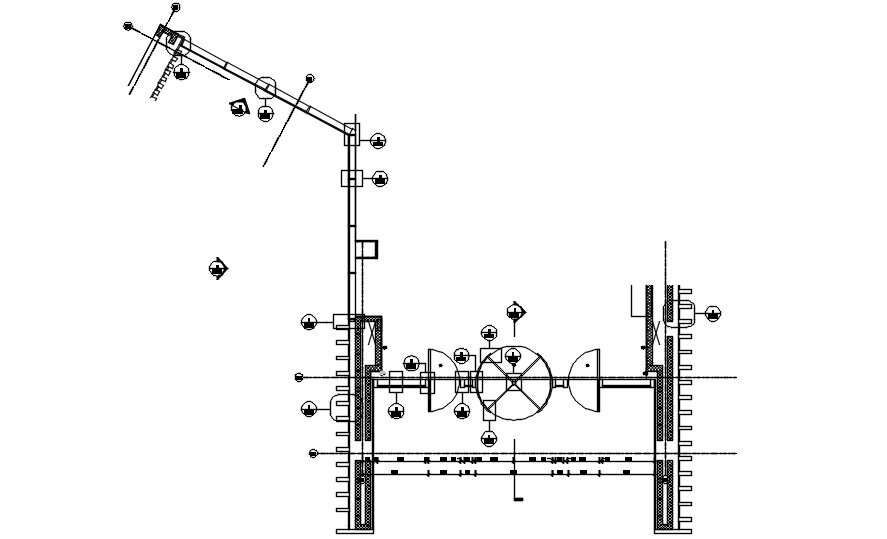 2d Cad Drawings Of The Entrance Gate And Footing Stru - vrogue.co