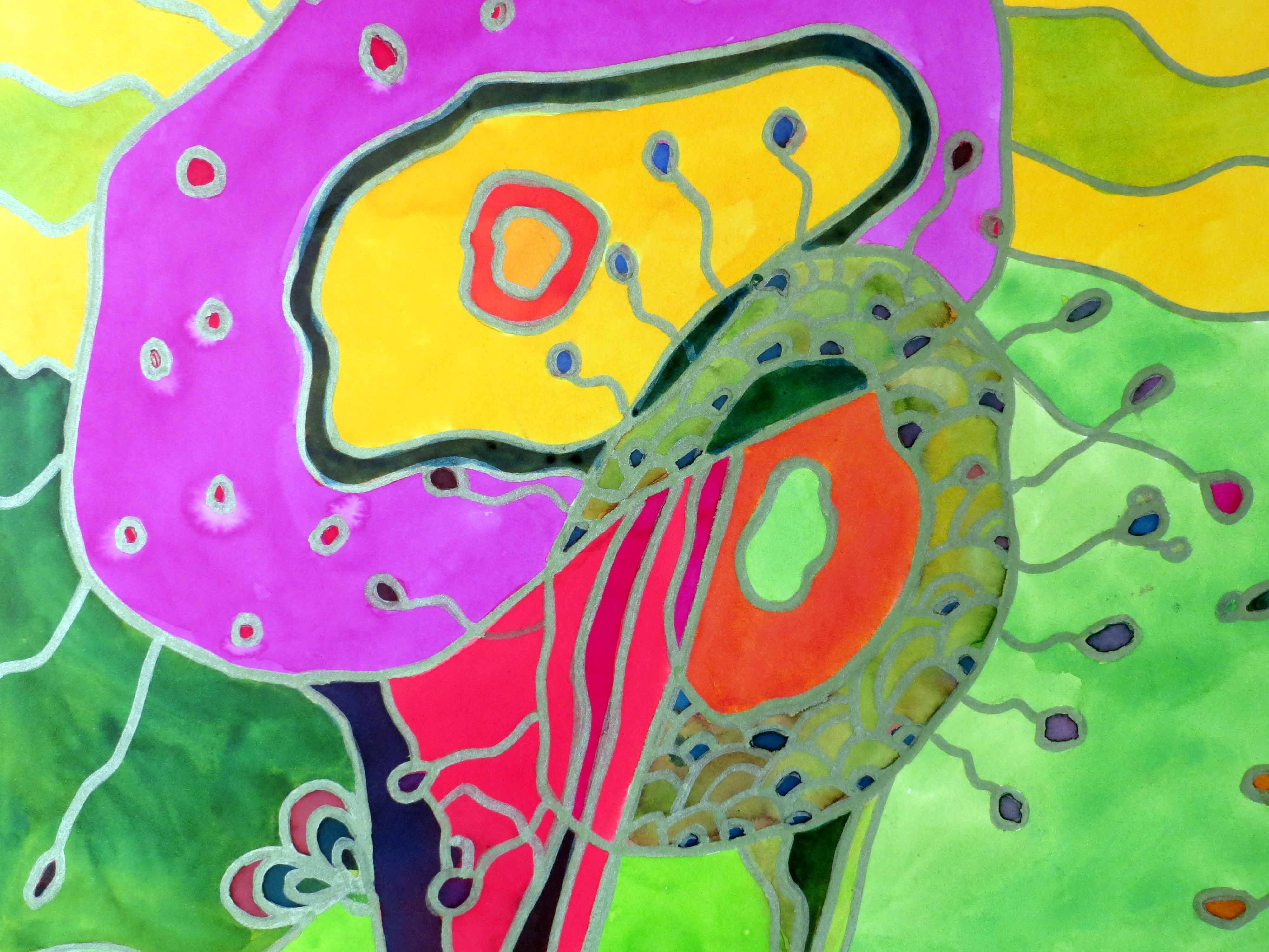 Hundertwasser experiment (detail) http://artabianca.weebly.com ...