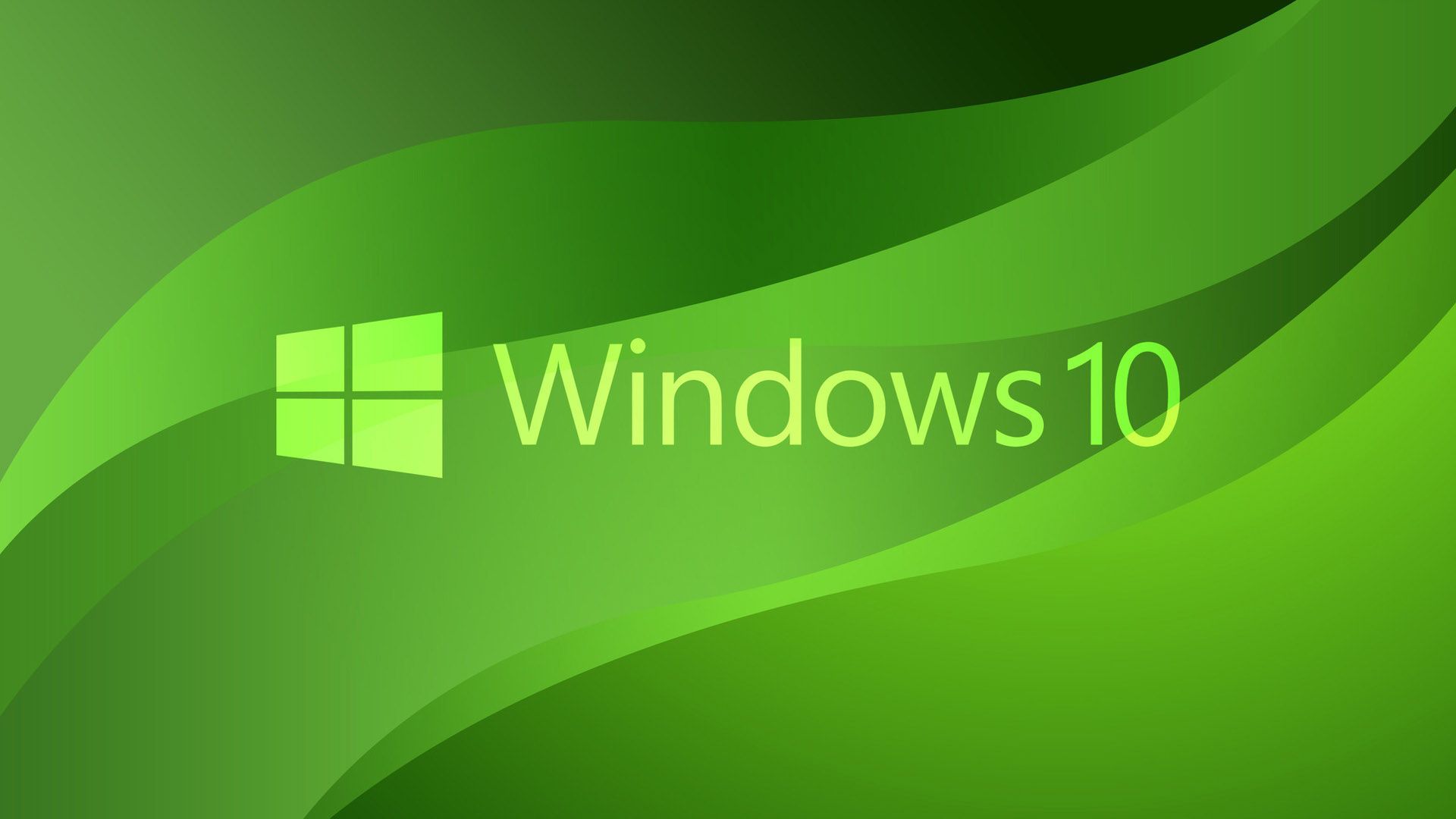 Logo Green Windows 10 Wavs Windows Desktop Wallpaper, Backgrounds ...