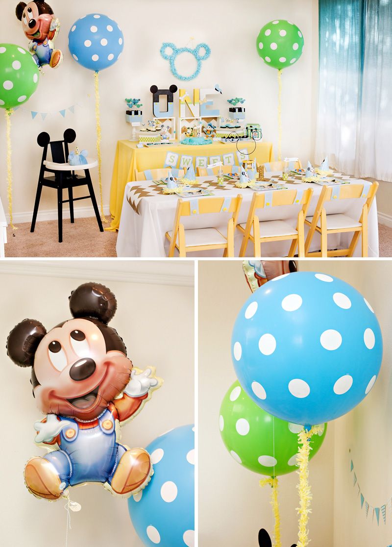 Creative Mickey Mouse 1st Birthday Party Ideas {+ Free