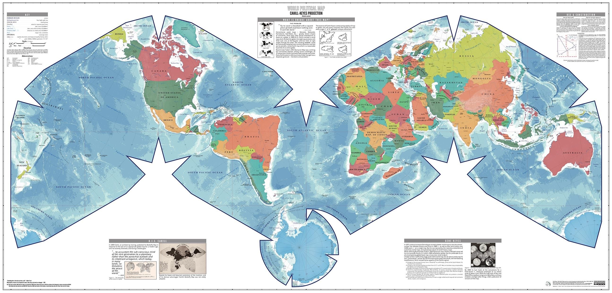 World.map Actual Size - Wayne Baisey