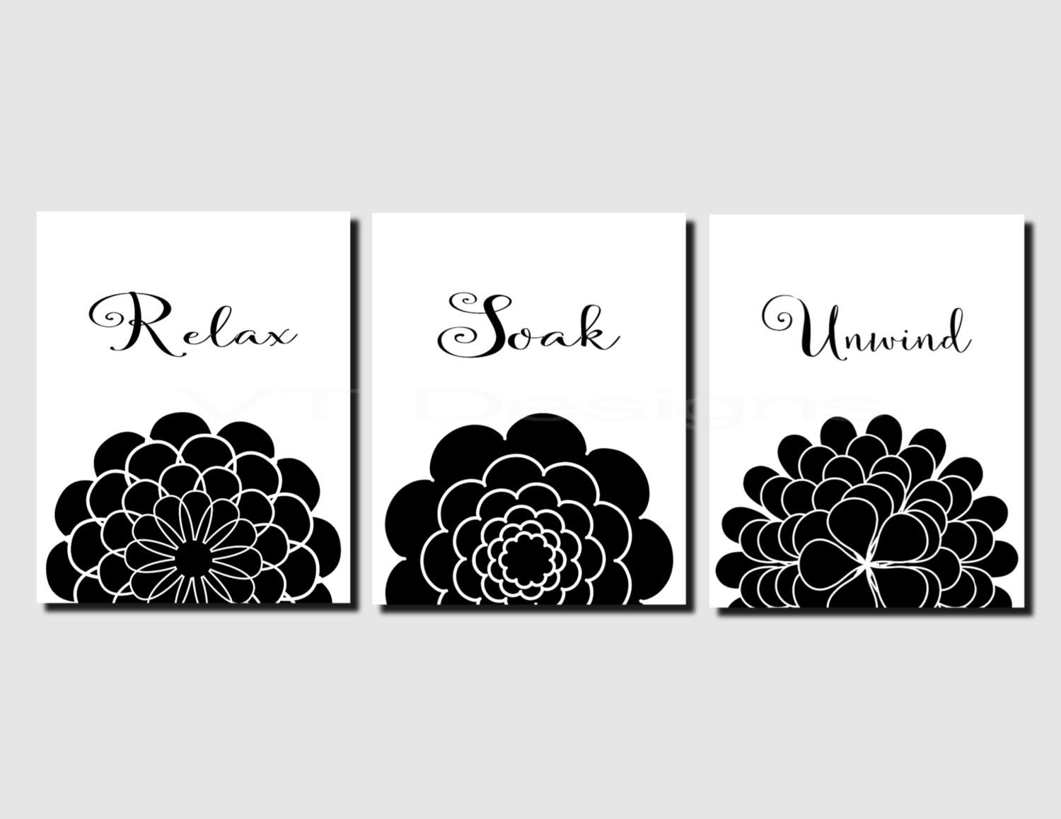 Black And White Wall Art For Bathroom : Black Wall Decor For Bathroom ...