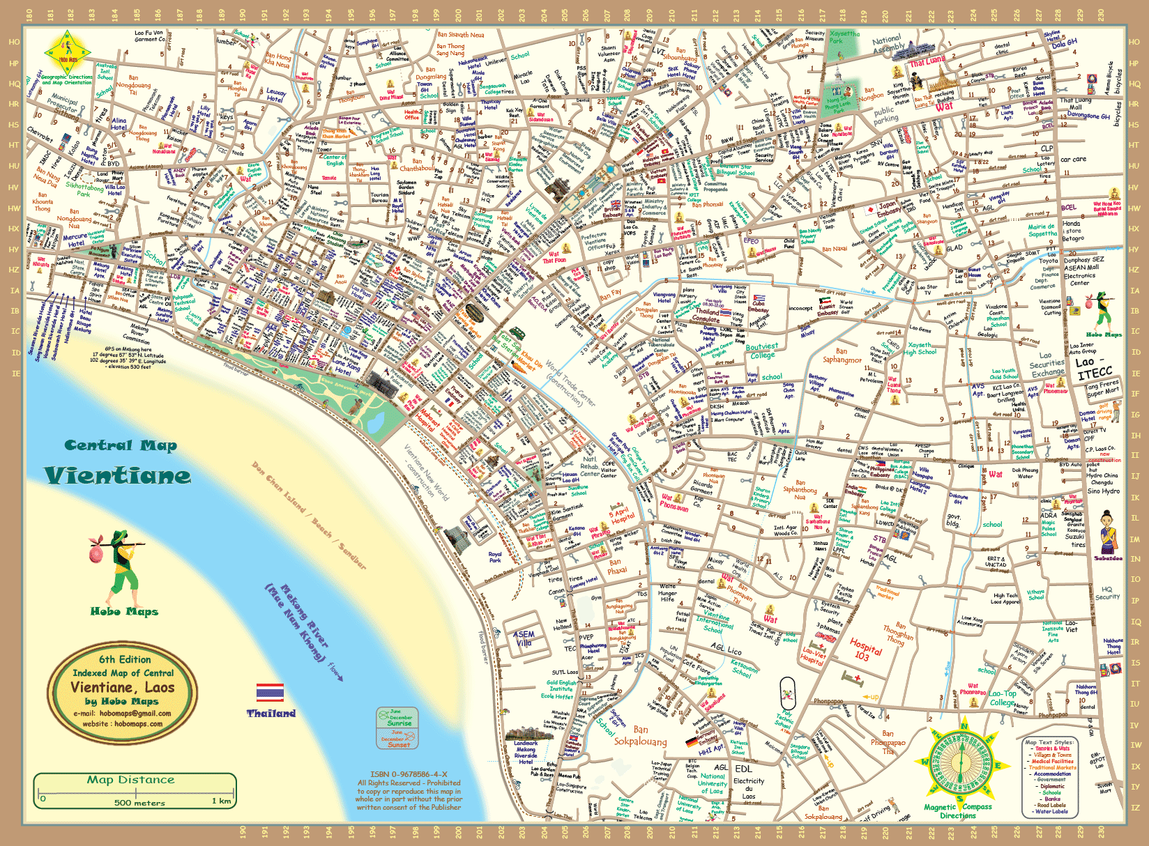 vientiane city map | Vientiane, Vientiane laos, Laos capital