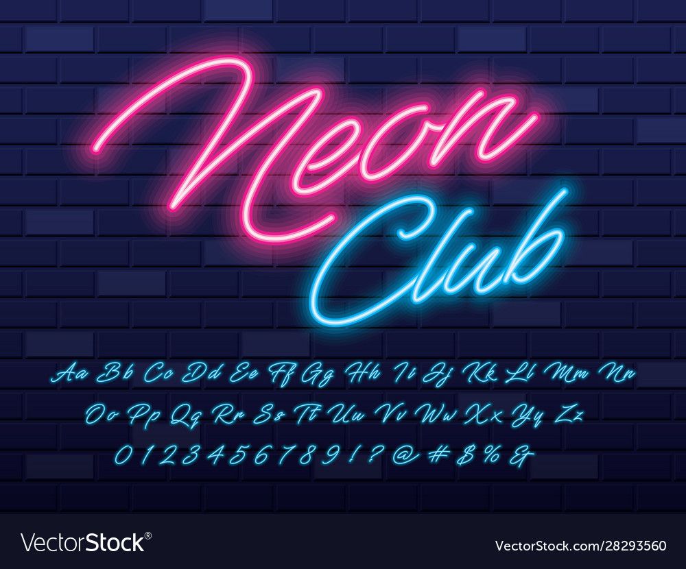 Neon Sign Font Free Every Font Is Free To Download! - Printable ...