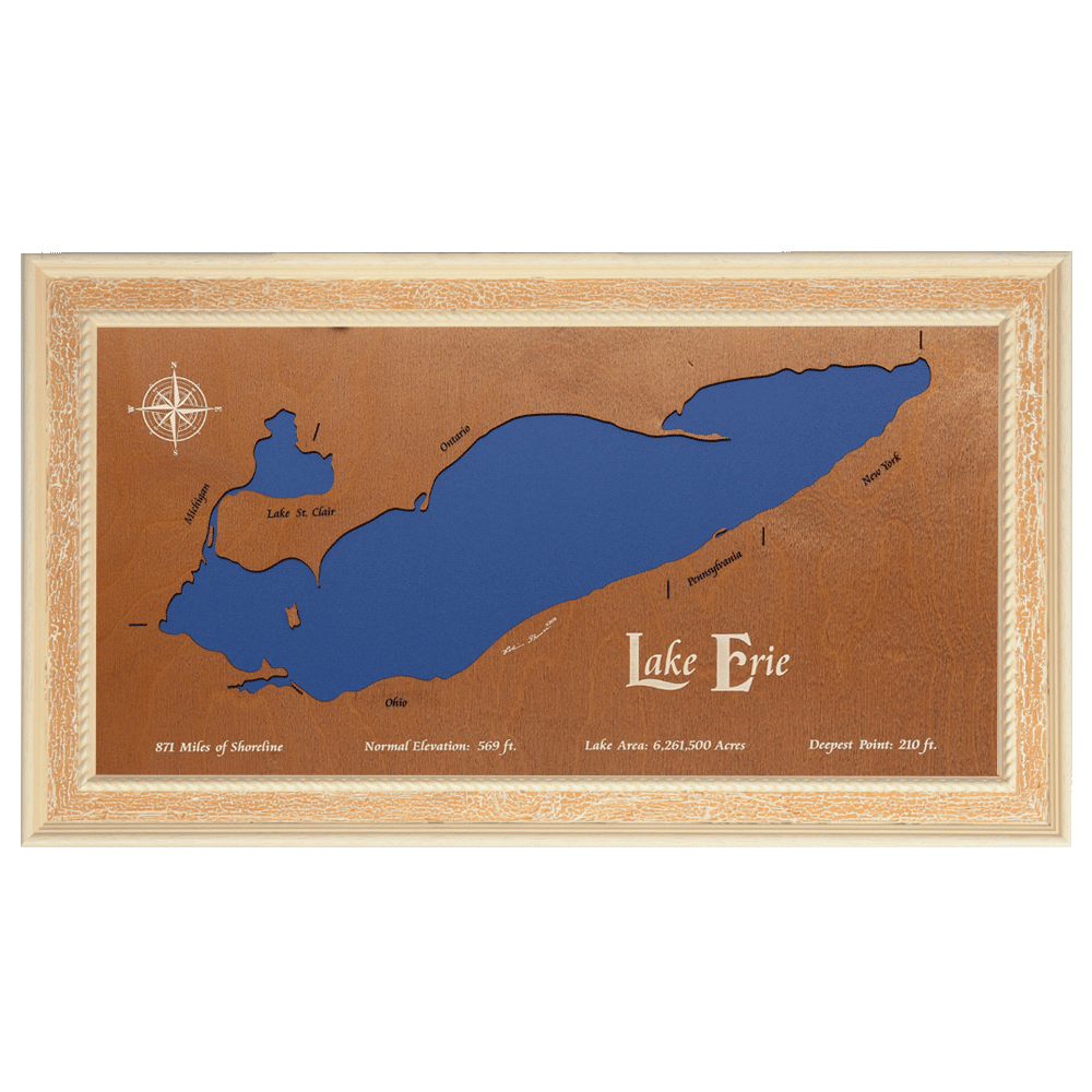 Lake Erie, Canada, Michigan, Ohio, Pennsylvania, and New York | Lake ...