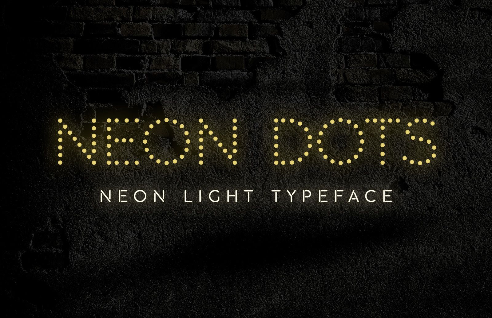 Neon Dots - Free Neon Sign Font | Sign fonts, Dots free, Neon signs