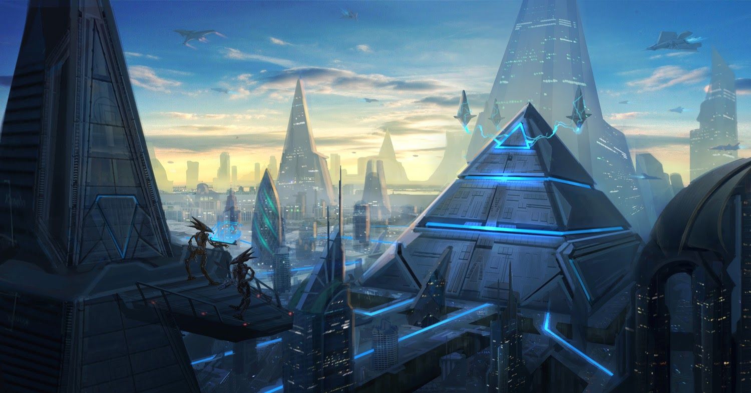 Pyramid+City+Final+med+res.jpg 1,500×786 pixels | Cyberpunk city ...