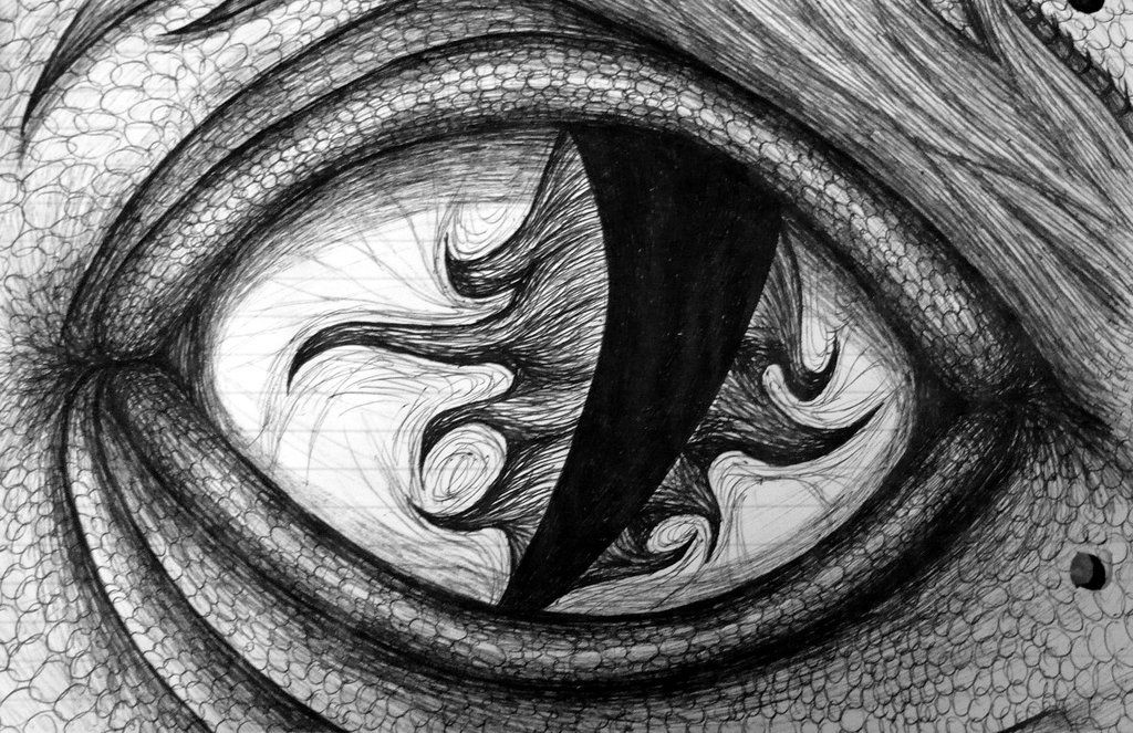 Dragon's Eye by Celirvaethil on DeviantArt Gothic Drawings, Dark Art ...