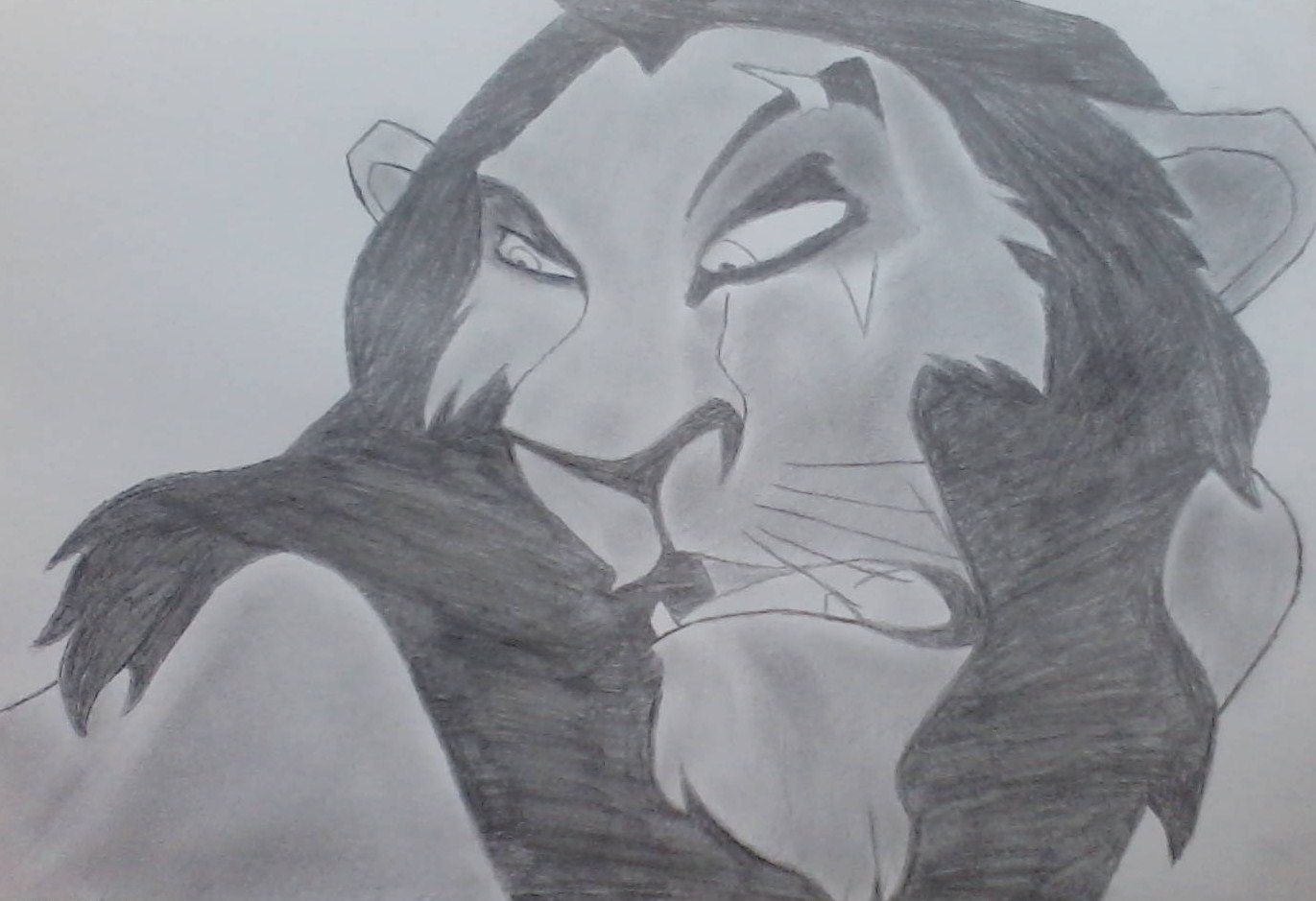 My Drawing of Scar from The Lion King, Drawn with Pencil. | Lion king ...