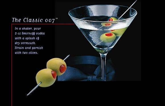 James Bond Cocktail Google Search Vodka Vodka Martini Martini