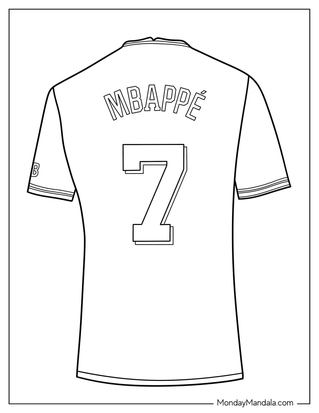 18 Kylian Mbappé Coloring Pages (Free PDF Printables) in 2024 ...