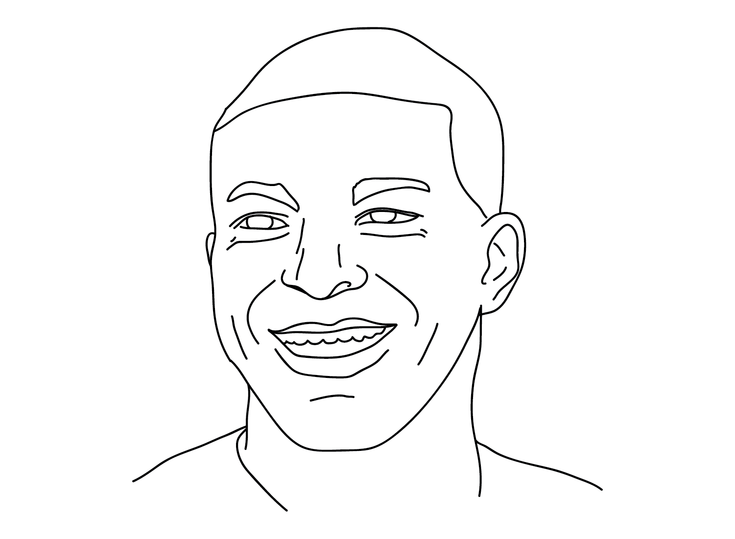 Kylian Mbappé Coloring Pages