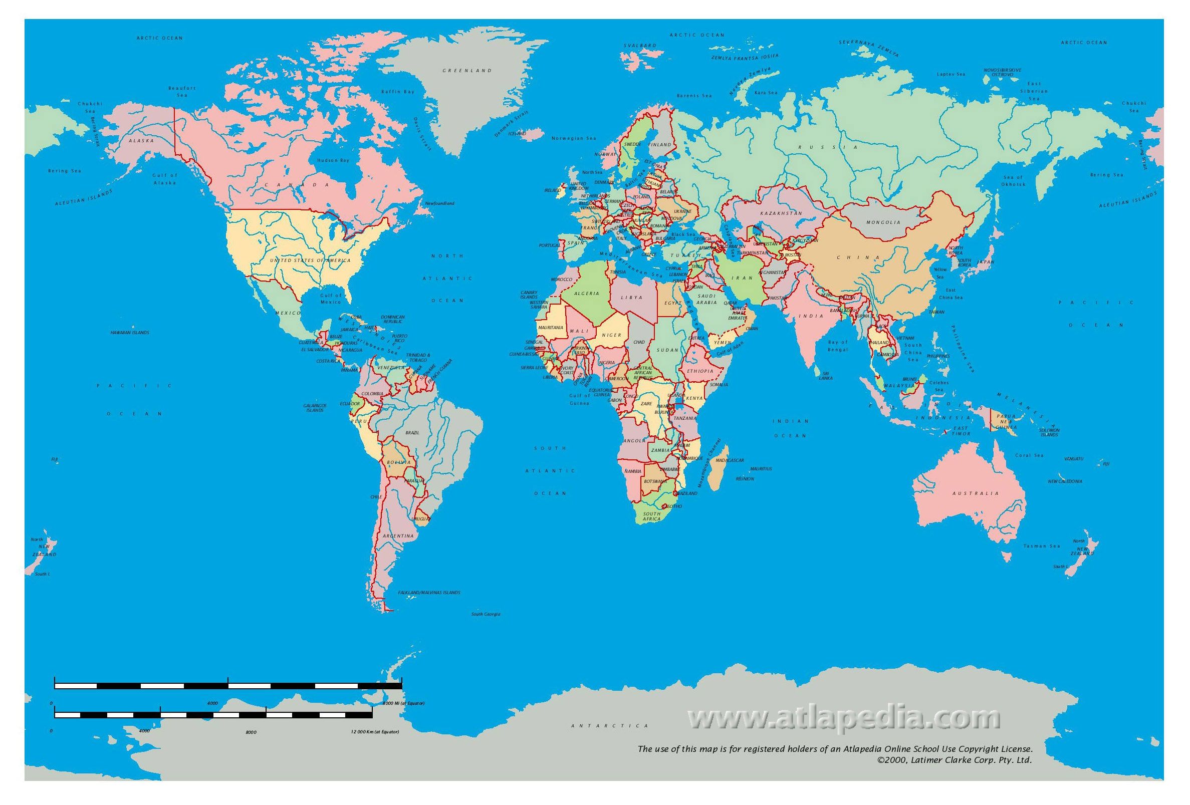 Proper Scale Map Of The World - Map Of Caribbean