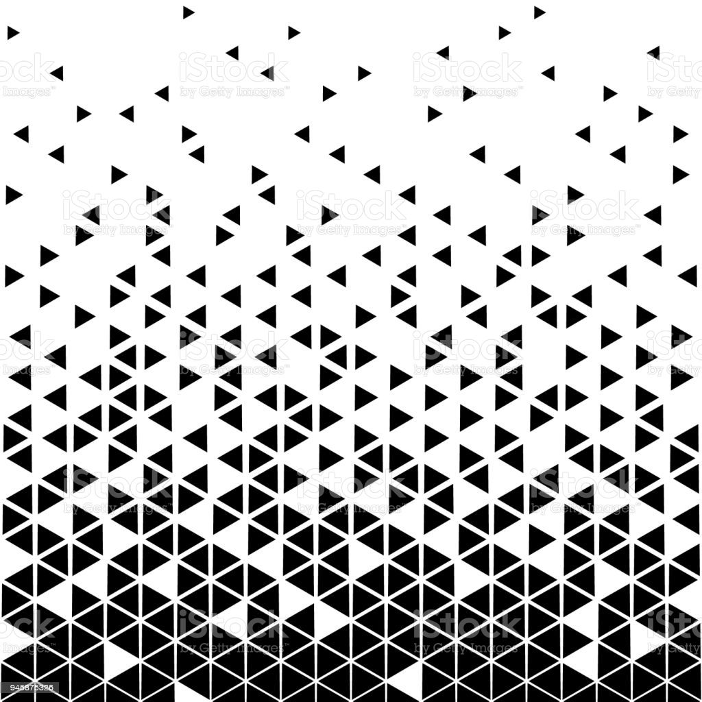 Abstract geometric black and white graphic design print halftone ...