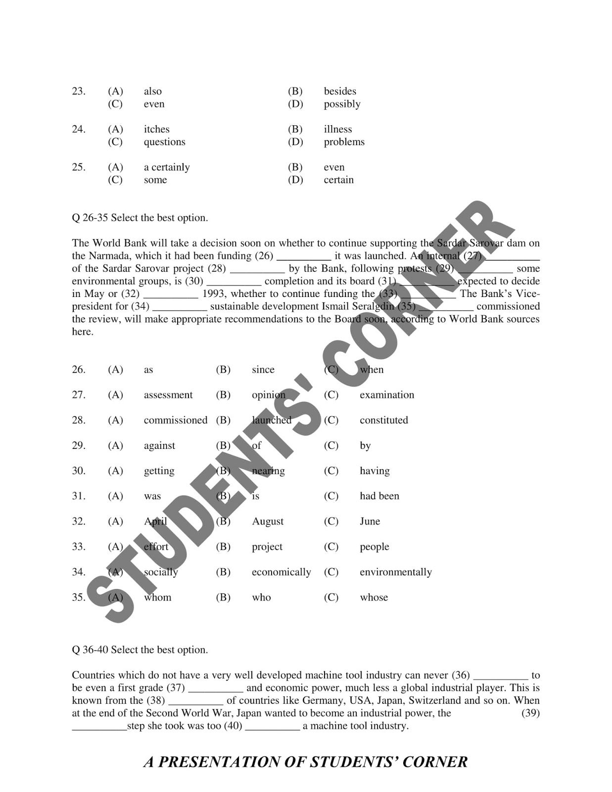 Iba 2017 sample paper solved paper model question paper previous year ...