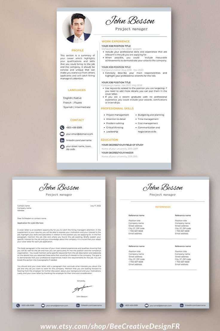 This ATS-friendly resume template is designed to help you organize your ...