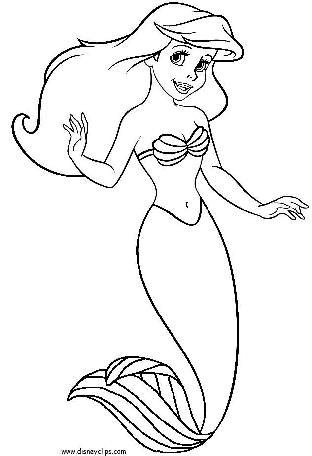 Pin by Cal Joann on Disney shirts | Mermaid coloring book, Disney ...