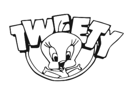 Tweety Logo Svg Picture Photo Svgimages Com Bird Coloring Pages Cool Coloring Pages Disney Coloring Pages