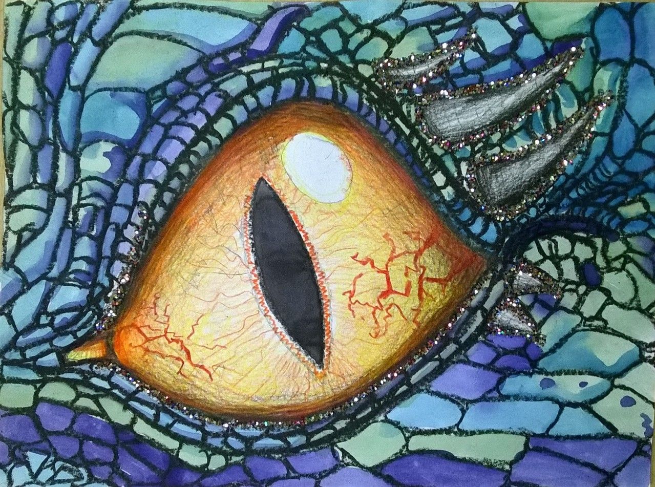 Dragon Eye Drawings Color