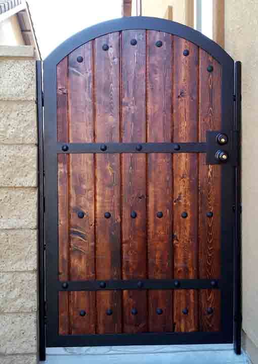 Wrought Iron Wood Gates