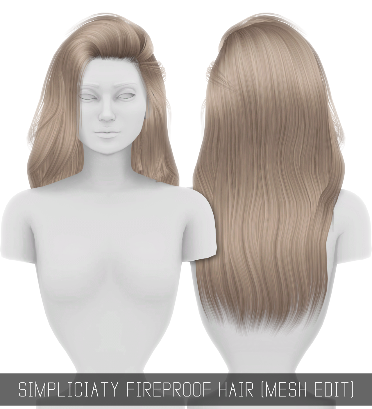 Sims 4 CC Hair Simplicity