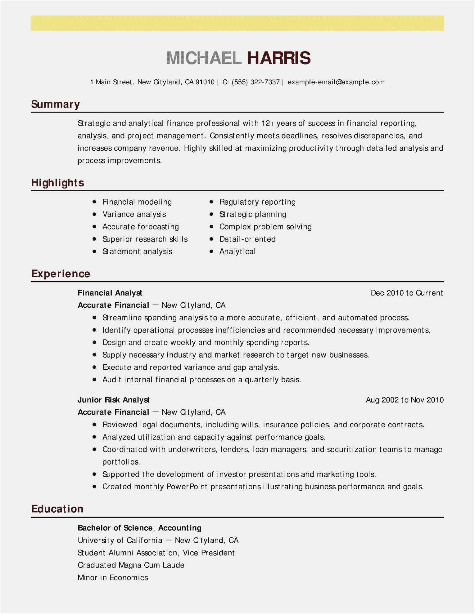 Finance Intern Resume Example in 2021 | Business analysis, Financial ...