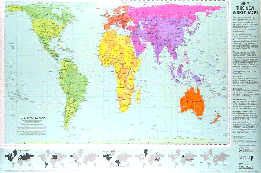 Ask Us: Incredible Relative Size Map : The Peters World Map Shows ...