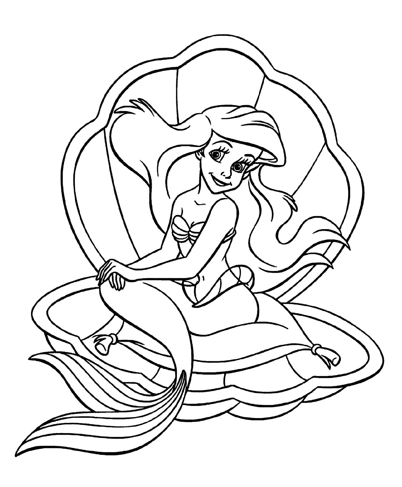 Kleurplaat Disney Prinsessen Ariel Coloring Pages Disney Princess ...