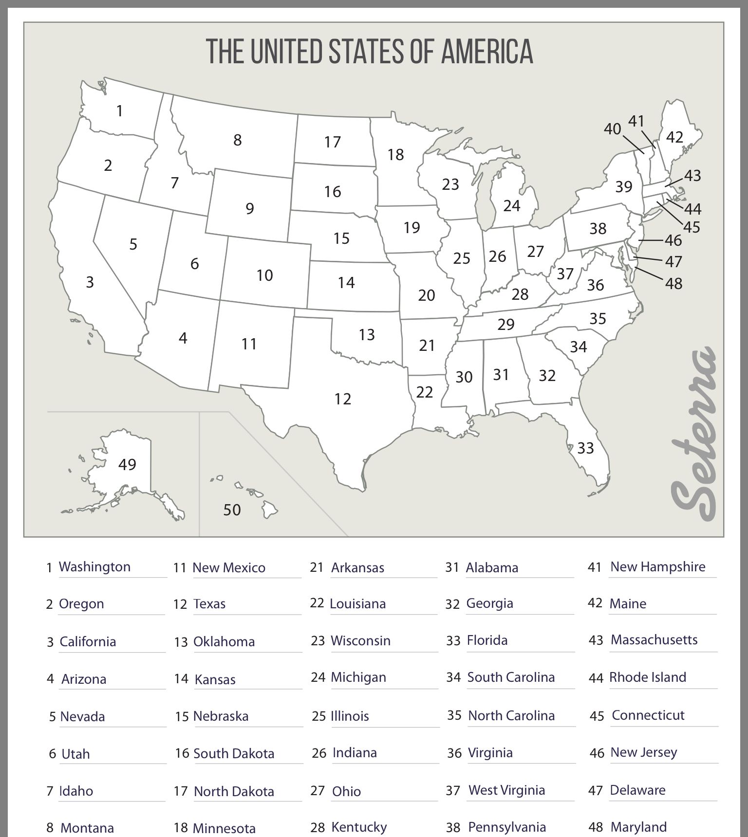 Map Of Us States Quiz | US States Map